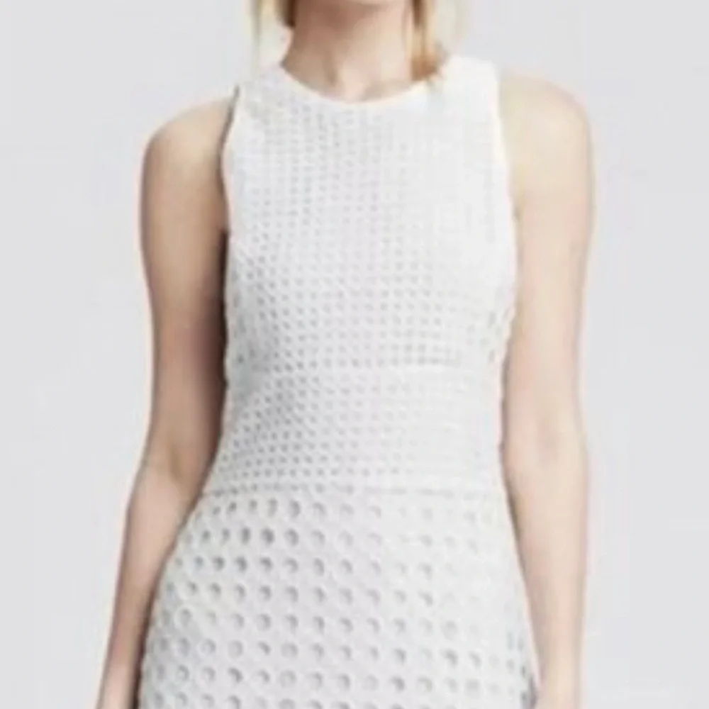 Banana Republic White Eyelet Sheath Size 0P - Picture 2 of 8